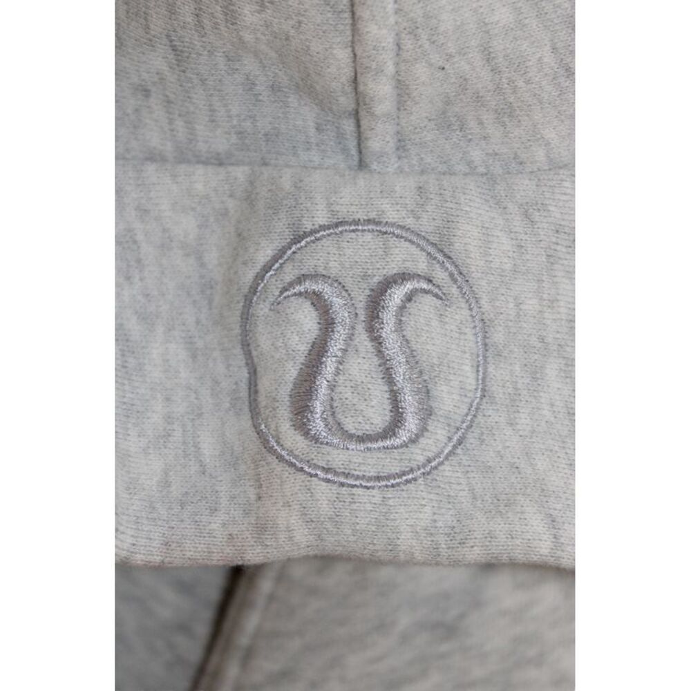 Lululemon Women Pullover Hoodie Gray High Neck Zip Cotton Long Sleeve Size S - Picture 5 of 5